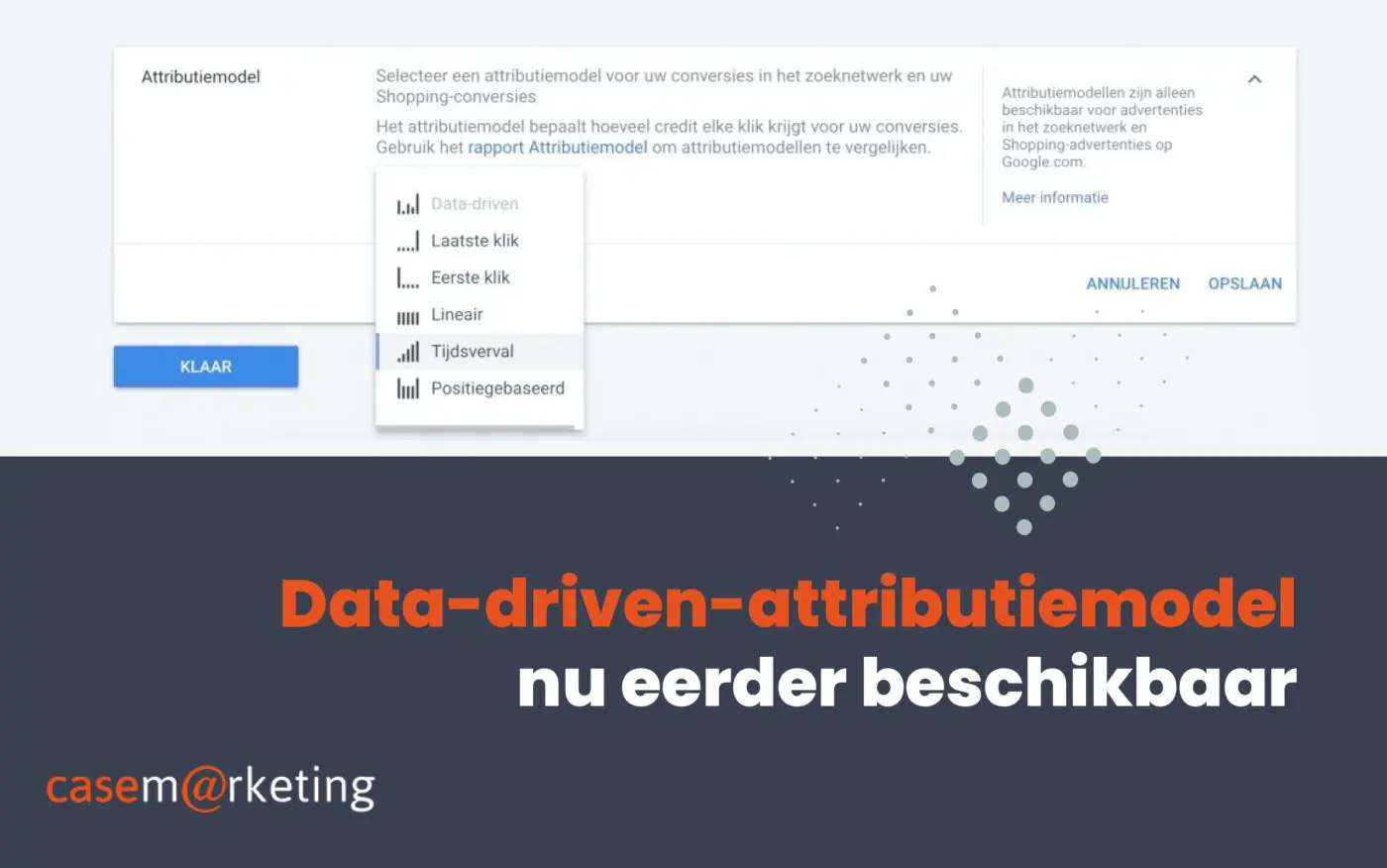 Data-driven-attributiemodel nu eerder beschikbaar