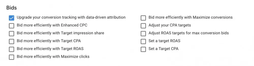 data-driven-attributiemodel automatisch toepassen