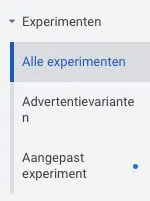 Een experiment opzetten in Google Ads