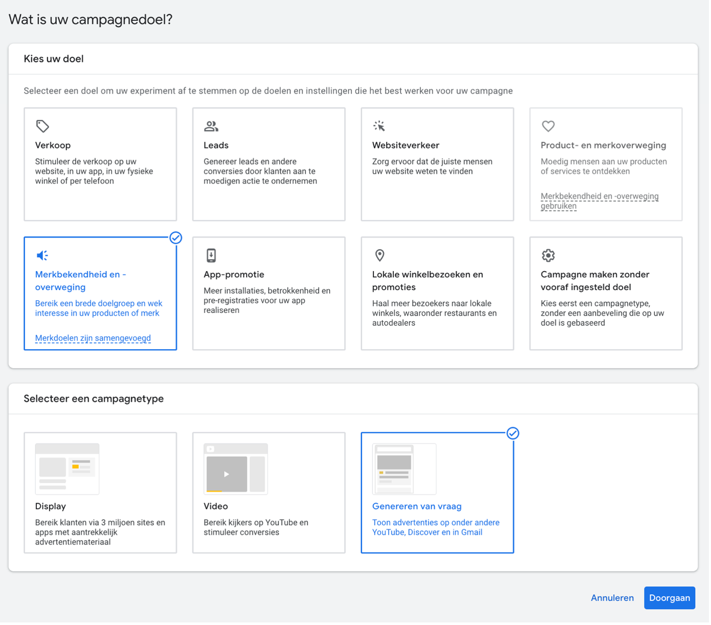 Demand Gen Google Ads opzetten