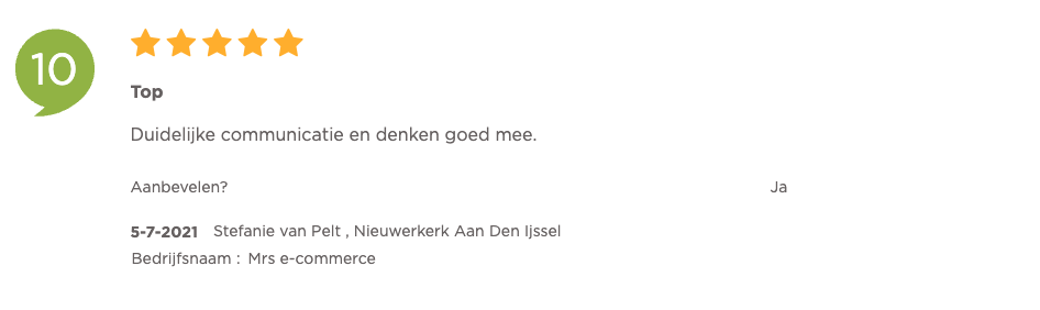 CaseMarketing klantenvertellen review Stefanie
