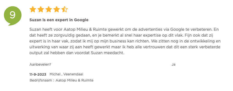 CaseMarketing klantenvertellen review Michel
