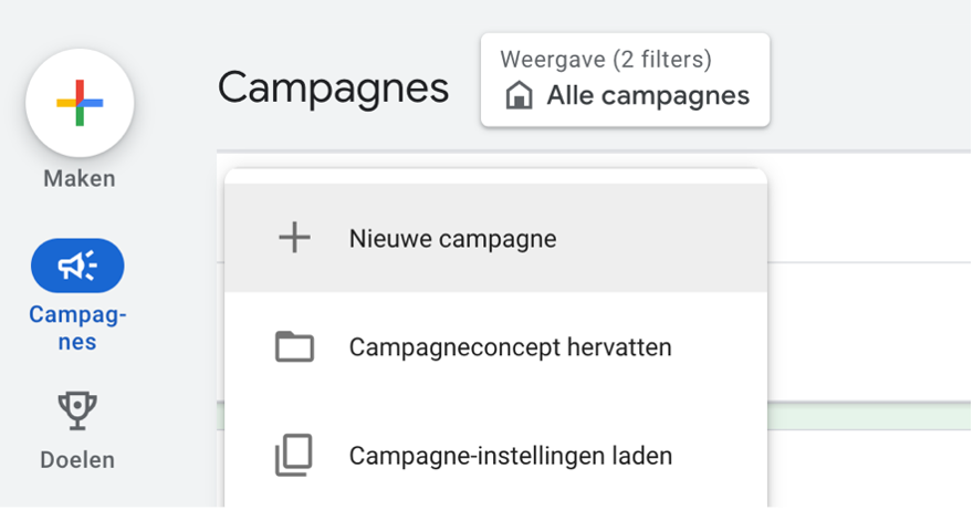 AI Max nieuwe zoekcampagnes 