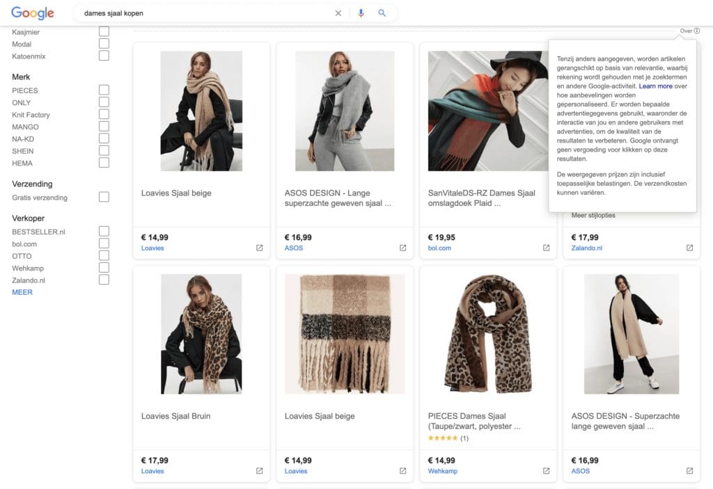Google shopping gratis