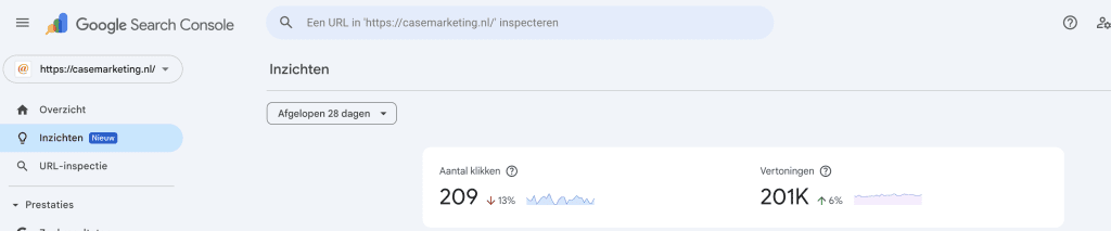 Google serach console Inzichten