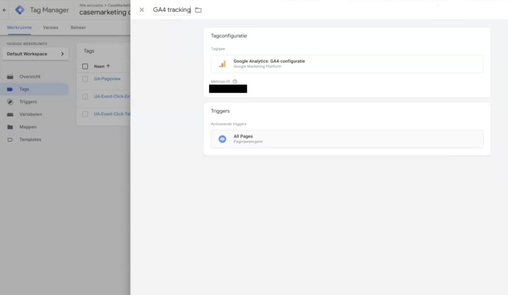 Google Tag Manager instellen GA4