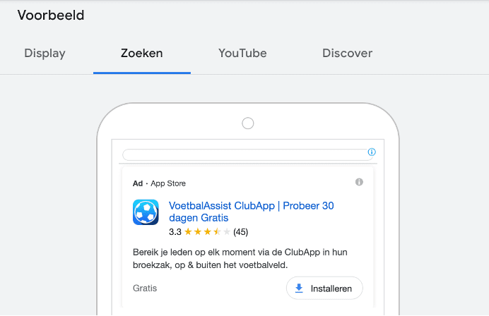 Campagnes voor Apps in Google Ads