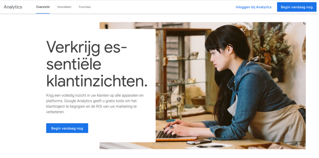 Inzichten verkrijgen via Google Analytics 
