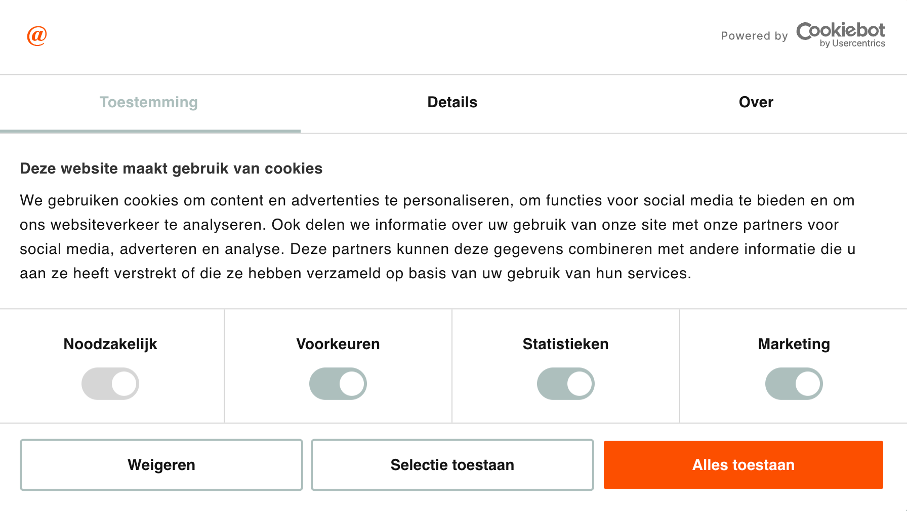 Cookiebanner Cookiebot Google Consent Mode V2