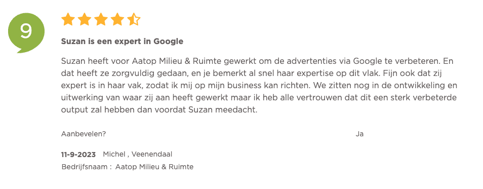 CaseMarketing klantenvertellen review Michel