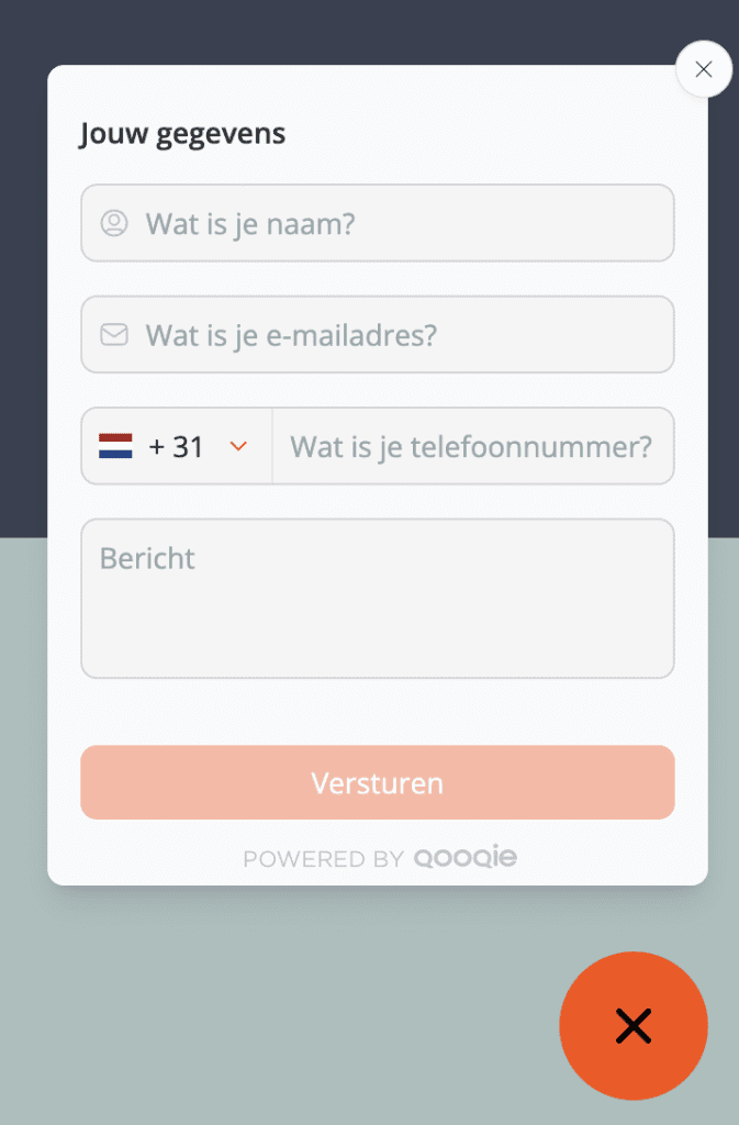 Qooqie Leads voorbeeld