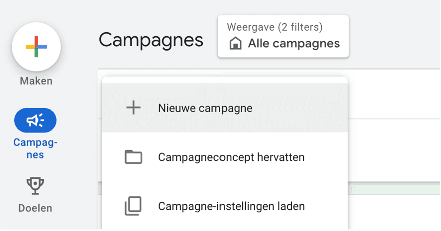 AI Max nieuwe zoekcampagnes 