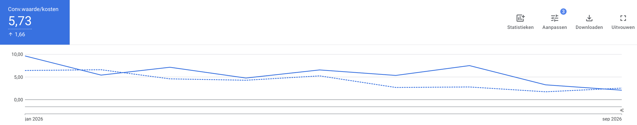 ROAS Google Ads Jouwbekkentherapeut